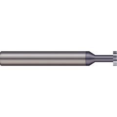 Micro 100 - 3/8" Cut Diam, 3/16" Cut Width, 3/8" Shank, Straight-Tooth Woodruff Keyseat Cutter - Exact Industrial Supply