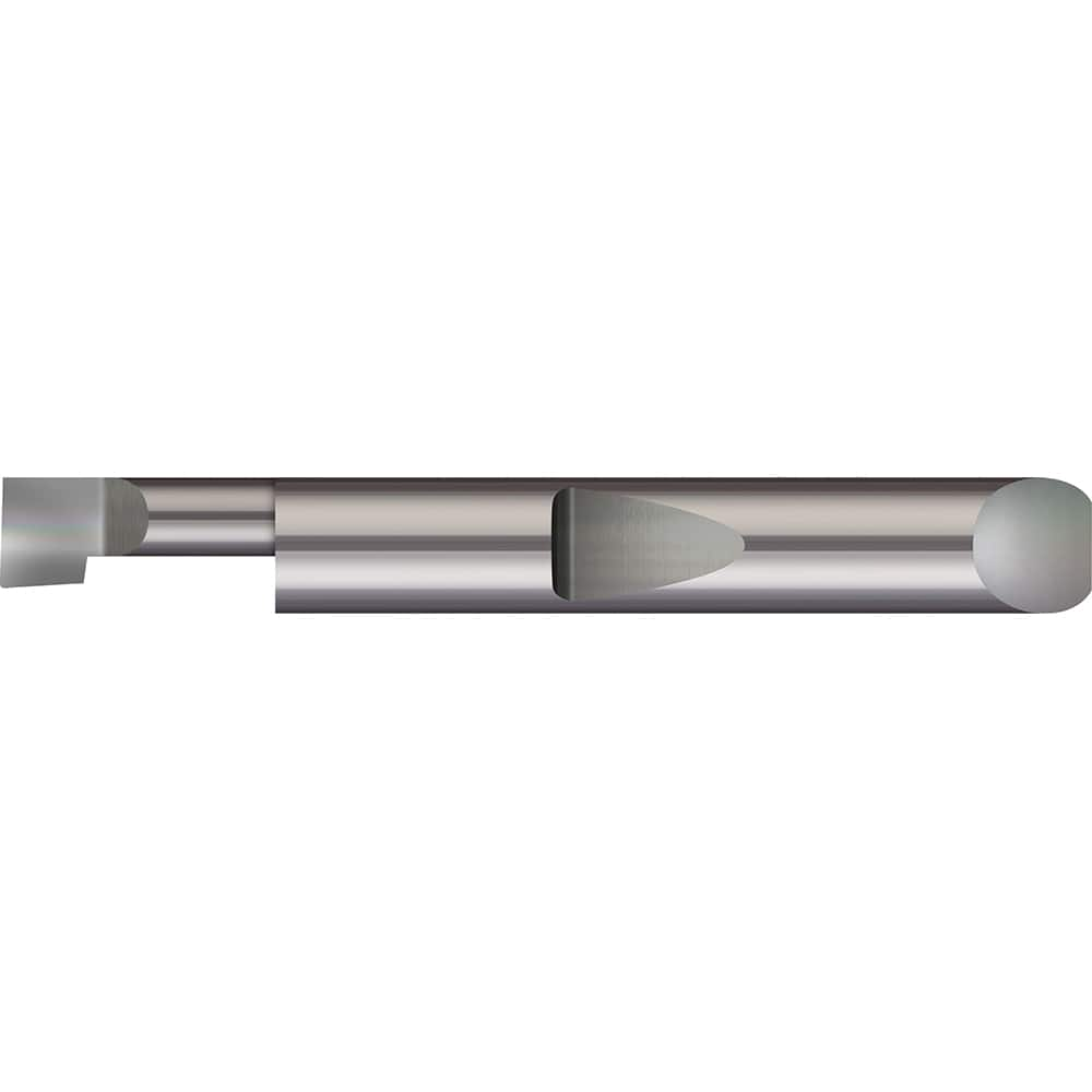 Boring Bar: 0.23″ Min Bore, 1/2″ Max Depth, Right Hand Cut, Solid Carbide 5/16″ Shank Dia, 2″ OAL, 0.005″ Corner Radius