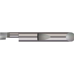 Boring Bar: 0.11″ Min Bore, 1/2″ Max Depth, Right Hand Cut, Solid Carbide 3/16″ Shank Dia, 1-1/2″ OAL, 0.003″ Corner Radius