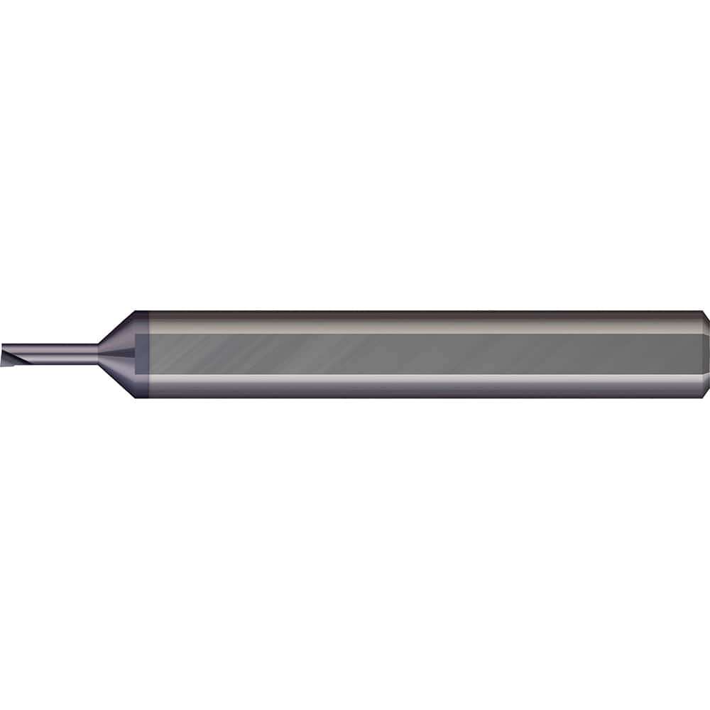 Micro 100 - Boring Bars; Minimum Bore Diameter (mm): 0.460 ; Maximum Bore Depth (mm): 2.00 ; Material: Solid Carbide ; Boring Bar Type: Micro Boring ; Shank Diameter (mm): 3.0000 ; Overall Length (mm): 38.0000 - Exact Industrial Supply