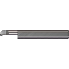 Boring Bar: 0.196″ Min Bore, 3/8″ Max Depth, Right Hand Cut, Solid Carbide 1/4″ Shank Dia, 2-1/2″ OAL, 0.006″ Corner Radius