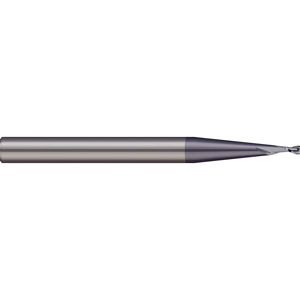 Micro 100 - Square End Mills; Mill Diameter (Decimal Inch): 0.0180 ; Length of Cut (Decimal Inch): 0.0540 ; Material: Solid Carbide ; Finish/Coating: AlTiN ; Shank Diameter (Inch): 1/8 ; Single or Double End: Single - Exact Industrial Supply