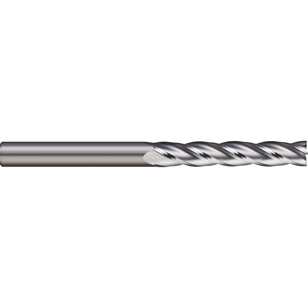 Square End Mill: 0.2362'' Dia, 0.9843'' LOC, 3 Flutes, Solid Carbide Single End, Uncoated, 30 ° Helix, Centercutting, RH Cut, RH Flute