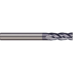 Square End Mill: 5/32'' Dia, 9/16'' LOC, 3/16'' Shank Dia, 2'' OAL, 3 Flutes, Solid Carbide Single End, AlTiN Finish, 30 ° Helix, Centercutting, RH Cut, RH Flute