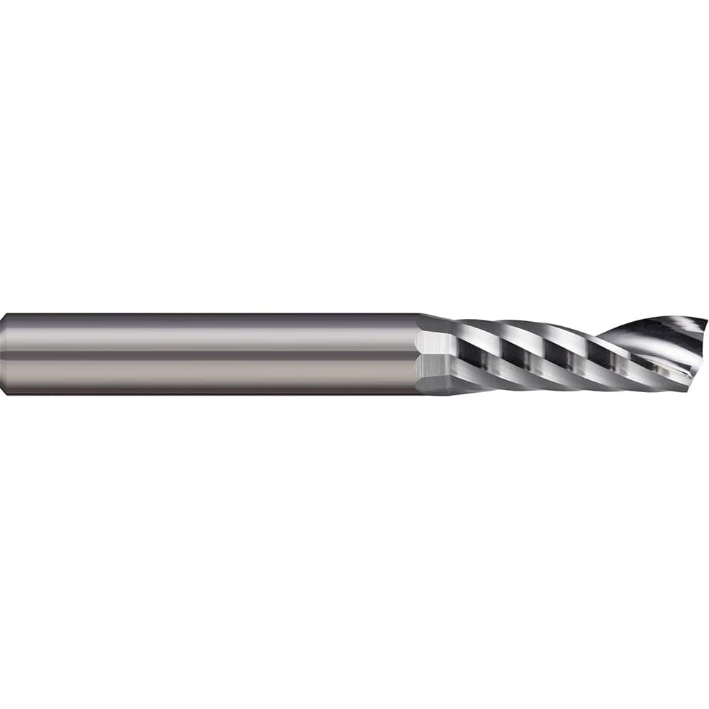 Square End Mill: 0.1969'' Dia, 0.7874'' LOC, 1 Flute, Solid Carbide Single End, Uncoated, Upcut Flute, 30 ° Helix, RH Cut, RH Flute