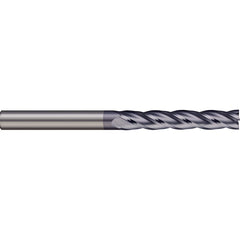 Square End Mill: 0.3937'' Dia, 1.4961'' LOC, 2 Flutes, Solid Carbide Single End, AlTiN Finish, 30 ° Helix, Centercutting, RH Cut, RH Flute