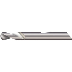 Micro 100 - 3/8" Body Diam, 120°, 2-1/2" OAL, 2-Flute Solid Carbide Spotting Drill - Exact Industrial Supply