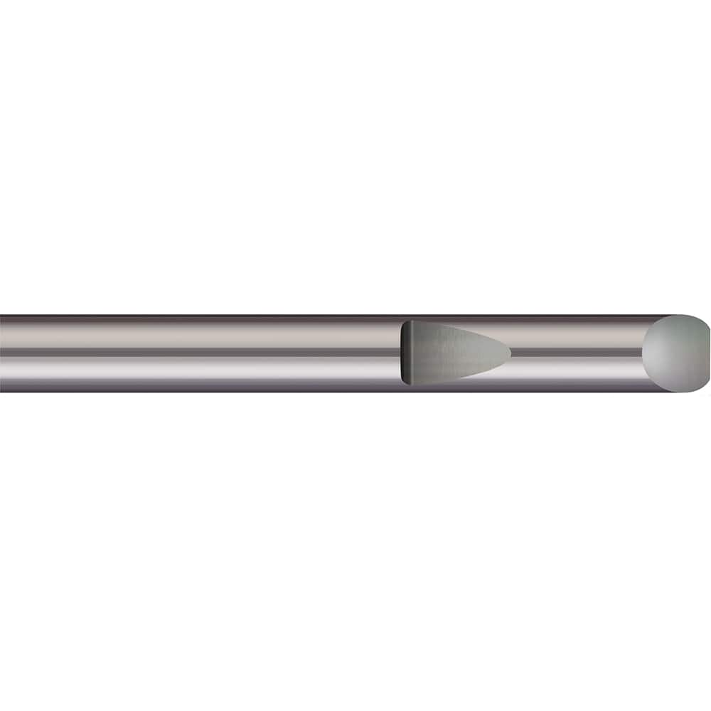 Micro 100 - Tool Bit Blanks; Material: Solid Carbide ; End Shape: Round ; Width/Diameter (Inch): 1/2 ; Overall Length (Inch): 4-1/2 - Exact Industrial Supply