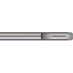 Micro 100 - Tool Bit Blanks; Material: Solid Carbide ; End Shape: Round ; Width/Diameter (Inch): 3/8 ; Overall Length (Inch): 3-1/2 - Exact Industrial Supply