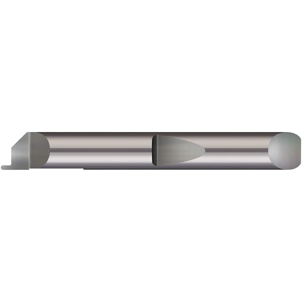 Micro 100 - Grooving Tools; Grooving Tool Type: Face ; Material: Solid Carbide ; Shank Diameter (Decimal Inch): 0.2500 ; Shank Diameter (Inch): 1/4 ; Groove Width (Decimal Inch): 0.0390 ; Projection (Decimal Inch): 0.0750 - Exact Industrial Supply