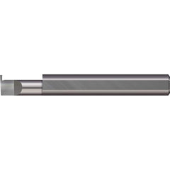 Micro 100 - Grooving Tools; Grooving Tool Type: Retaining Ring ; Material: Solid Carbide ; Shank Diameter (Decimal Inch): 0.3750 ; Shank Diameter (Inch): 3/8 ; Groove Width (Decimal Inch): 0.0550 ; Projection (Decimal Inch): 0.1000 - Exact Industrial Supply