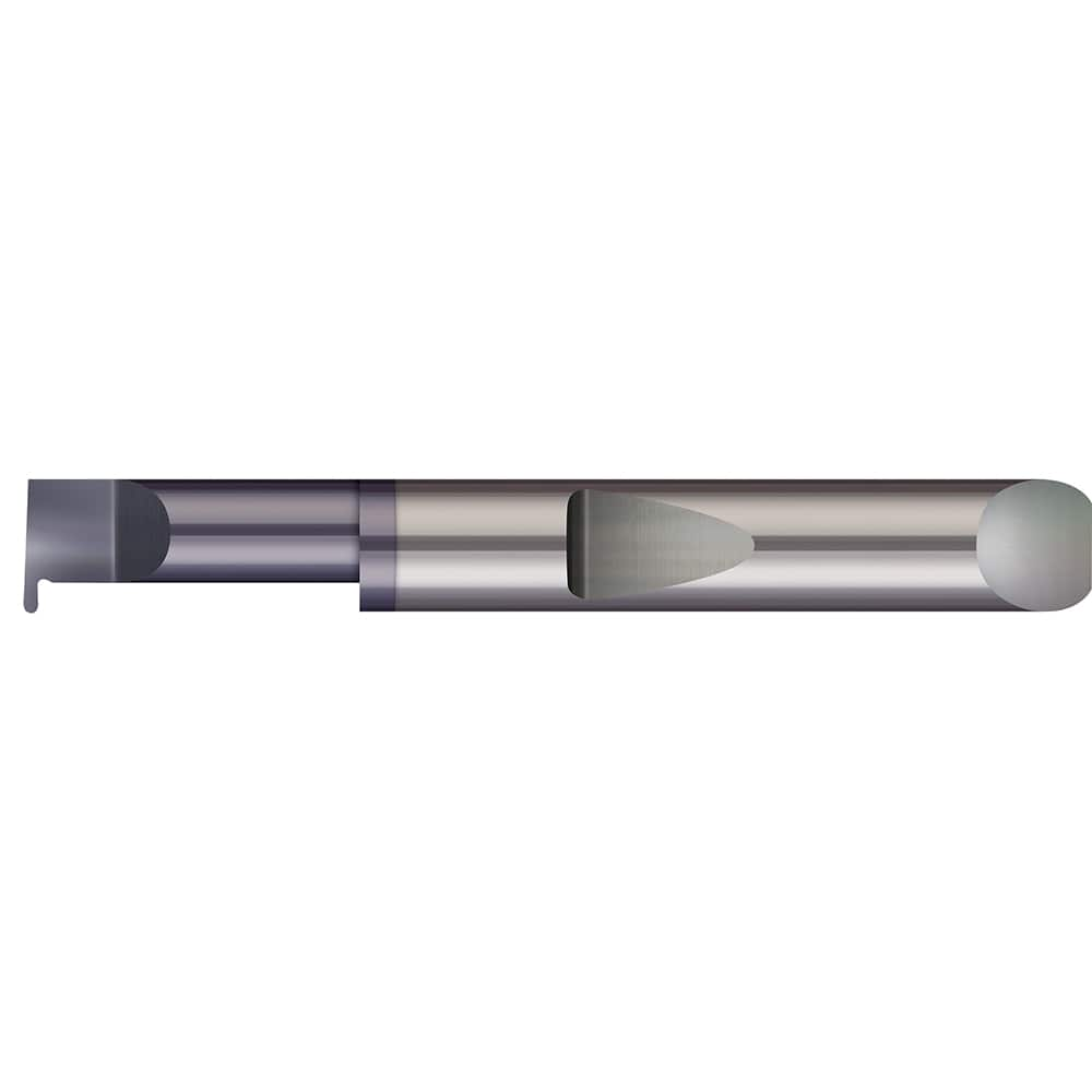 Grooving Tool: Full Radius Solid Carbide, 3/16″ Shank Dia, 0.02″ Groove Width