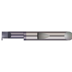 Micro 100 - Grooving Tools; Grooving Tool Type: Full Radius ; Material: Solid Carbide ; Shank Diameter (Decimal Inch): 0.1875 ; Shank Diameter (Inch): 3/16 ; Groove Width (Decimal Inch): 0.0170 ; Projection (Decimal Inch): 0.0300 - Exact Industrial Supply