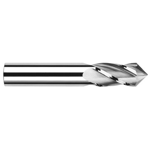 0.1250″ (1/8″) Cutter Diameter × 0.5000″ (1/2″) Length of Cut × 60° included Carbide Drill/End Mill, 4 Flutes