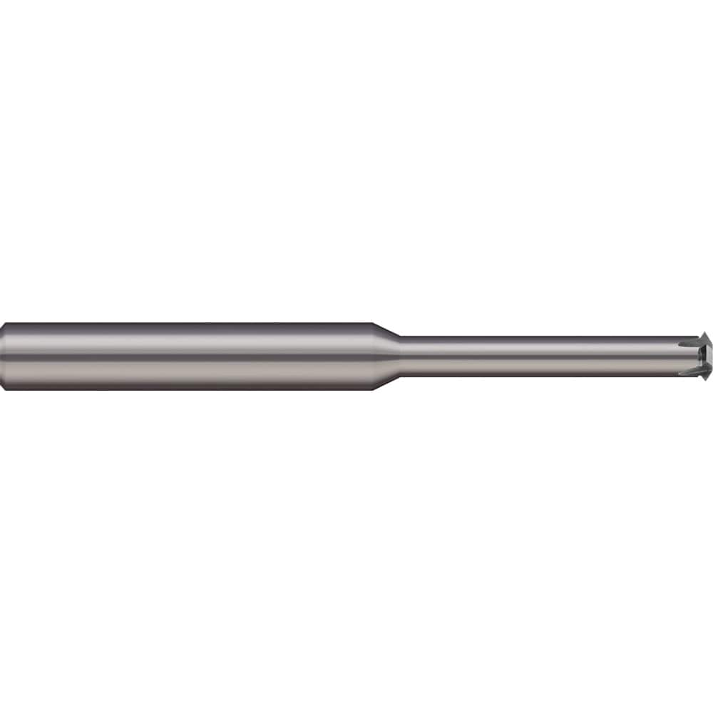 Single Profile Thread Mill: 5/16-14 to 5/16-48, 14 to 48 TPI, Internal & External, 4 Flutes, Solid Carbide 1/4″ Shank Dia, 2.5″ OAL, Bright/Uncoated