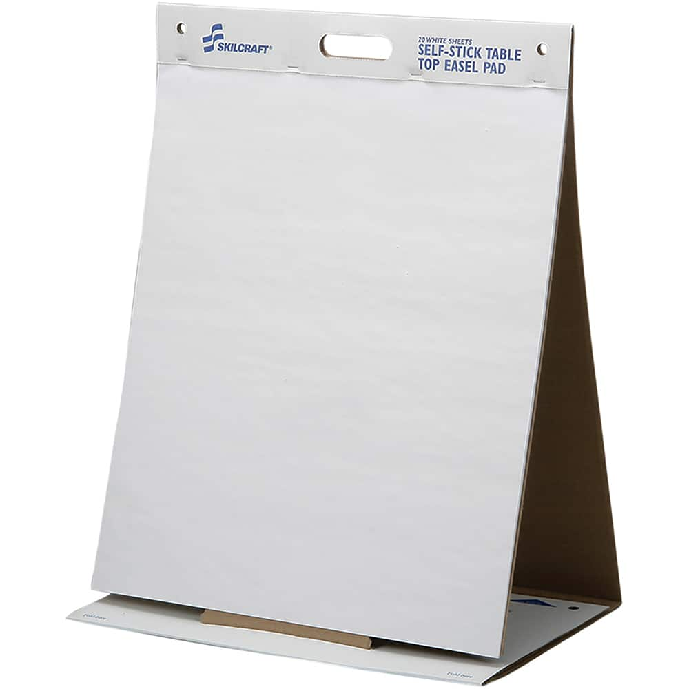 Ability One - Easel Pads & Accessories; Display/Marking Boards Accessory Type: Easel Pads ; For Use With: Table Top Easel Display ; Detailed Product Description: Skilcraft Self-Stick Tabletop Easel Pad, 20 X 23, White - Exact Industrial Supply