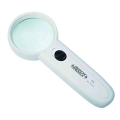 Insize USA LLC - Handheld Magnifiers; Minimum Magnification: 4x ; Maximum Magnification: 4x ; Lens Shape: Round ; Lens Diameter (mm): 50.00 ; Lens Diameter (Decimal Inch): 2 ; Lens Diameter (Inch): 2 - Exact Industrial Supply