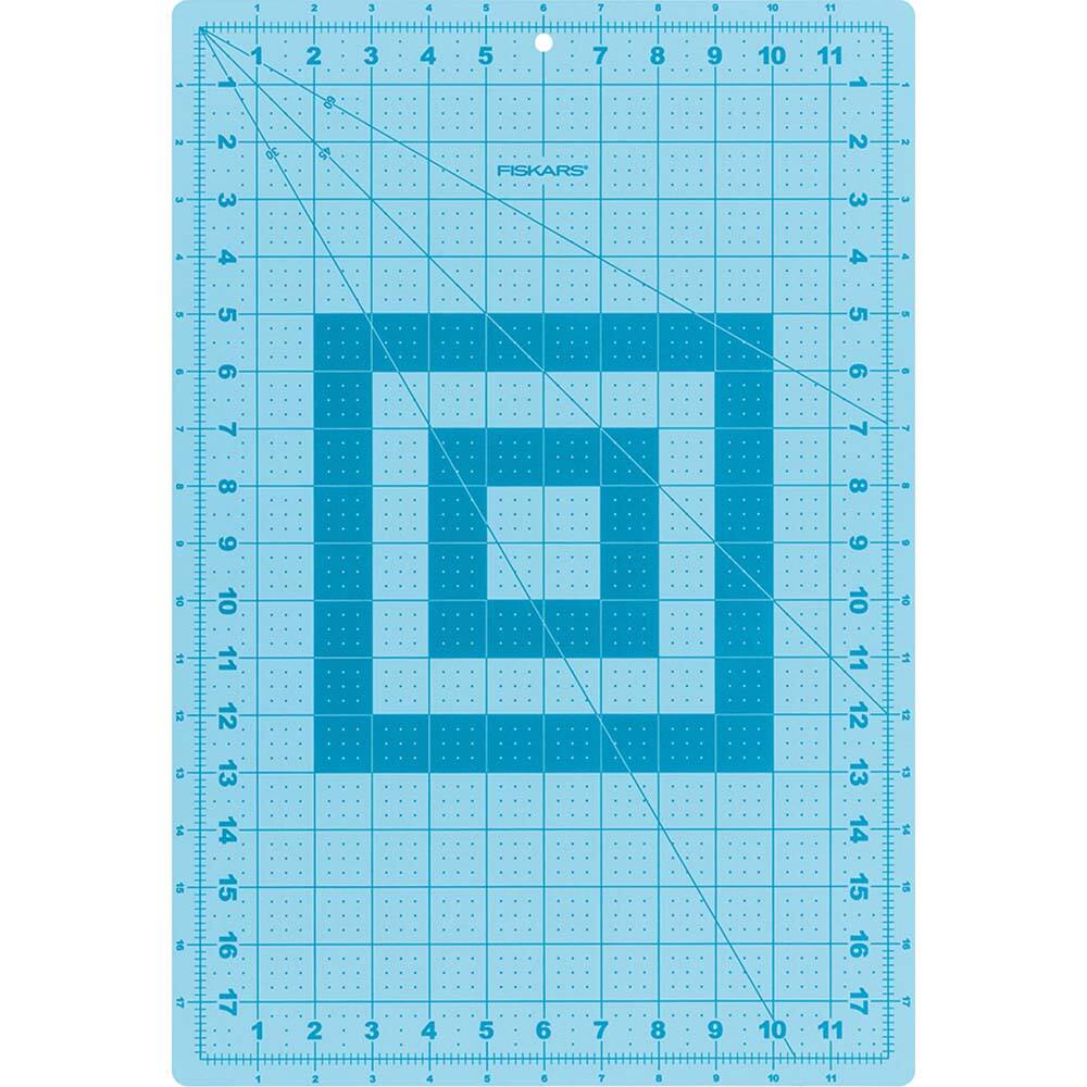 Fiskars - Self-Healing Cutting Mats; Overall Length (Inch): 18 ; Overall Width (Inch): 12 ; Thickness: 0.07 ; Color: Assorted ; Type: Self-healing - Exact Industrial Supply