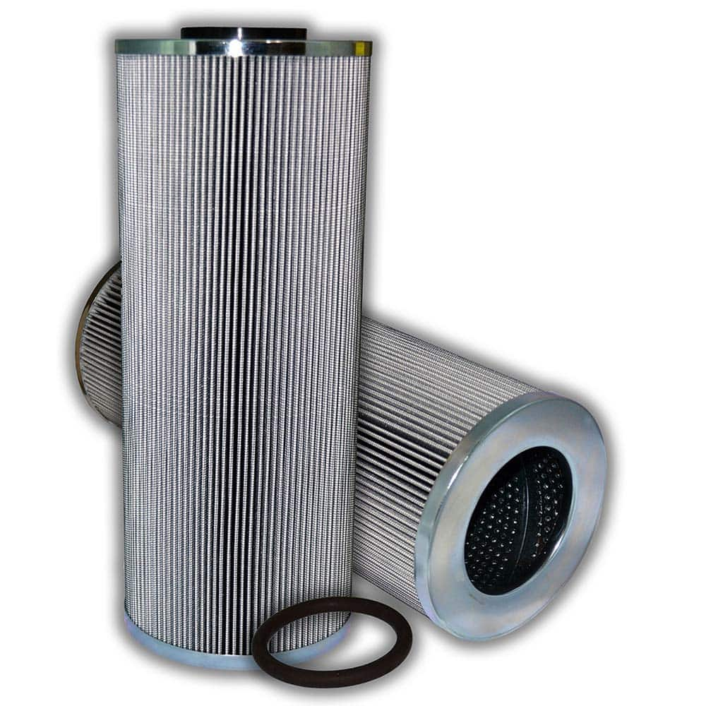 Replacement/Interchange Hydraulic Filter Element: Microglass, 10  µ