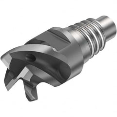 Sandvik Coromant - 1/2" Mill Diam, 0.315" LOC, 0.315" OAL, 4 Flute Square End Mill Head - All Tool & Supply