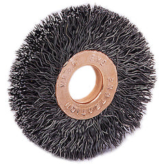 2-1/2″ Small Diameter Crimped Wire Wheel, .0118″ Steel Fill, 1/2″-3/8″ Arbor Hole - All Tool & Supply