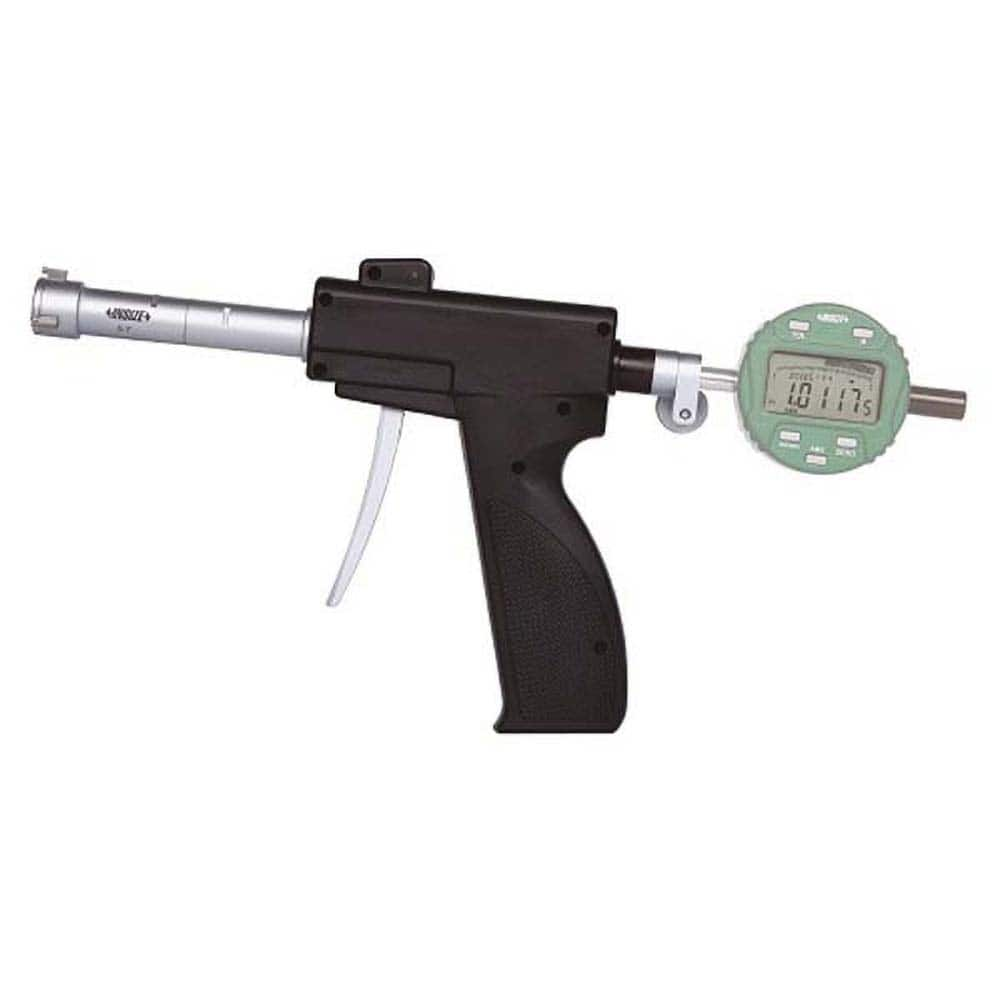 Insize USA LLC - Electronic Bore Gages; Type: Pistol Grip Electronic Bore Gage ; Minimum Measurement (Decimal Inch): 0.8000 ; Maximum Measurement (Decimal Inch): 1.0000 ; Gage Depth (Inch): 3-5/8 ; With Accessories: Yes ; Accuracy (Decimal Inch): 0.00016 - Exact Industrial Supply