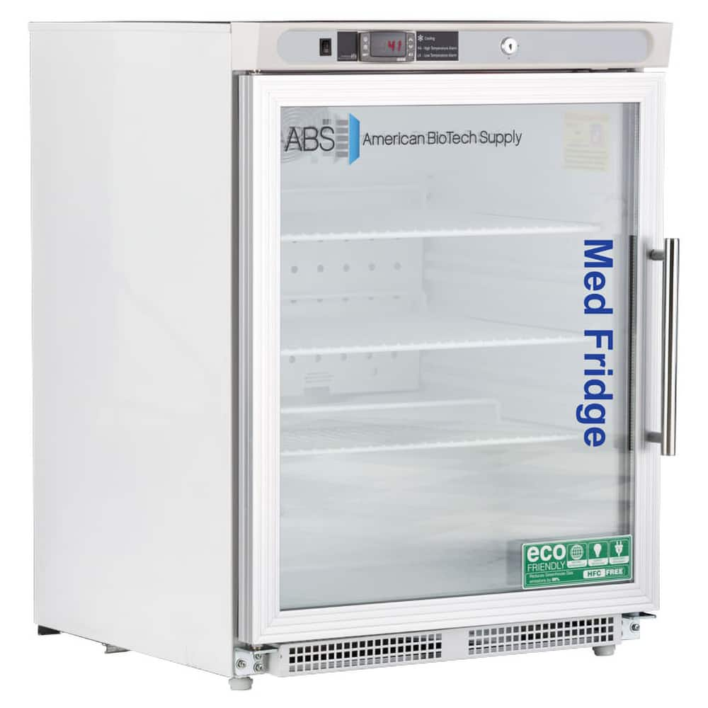 American BioTech Supply - Laboratory Refrigerators and Freezers; Type: Pharmacy/Vaccine Undercounter Built-In Refrigerator ; Volume Capacity: 4.6 Cu. Ft. ; Minimum Temperature (C): 2.00 ; Maximum Temperature (C): 8.00 ; Width (Inch): 23-3/4 ; Depth (Inch - Exact Industrial Supply