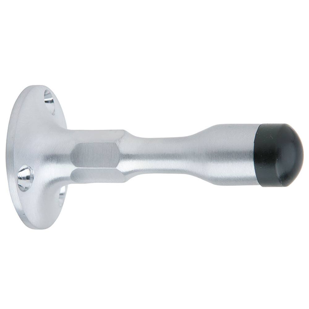 IVES - Stops; Type: Wall Stop ; Finish/Coating: Satin Chrome ; Projection: 3-3/4 (Inch); Mount Type: Wall - Exact Industrial Supply