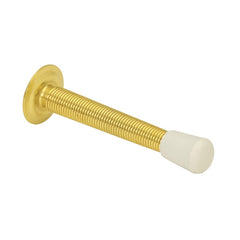 IVES - Stops; Type: Flexible Door Stop ; Finish/Coating: Bright Brass ; Projection: 3 (Inch); Mount Type: Door - Exact Industrial Supply