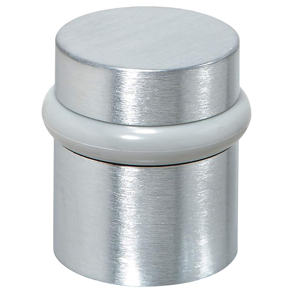 Rockwood - Stops; Type: Decorative Floor Stop ; Finish/Coating: Satin Chrome ; Projection: 1-1/2 (Inch); Mount Type: Floor - Exact Industrial Supply