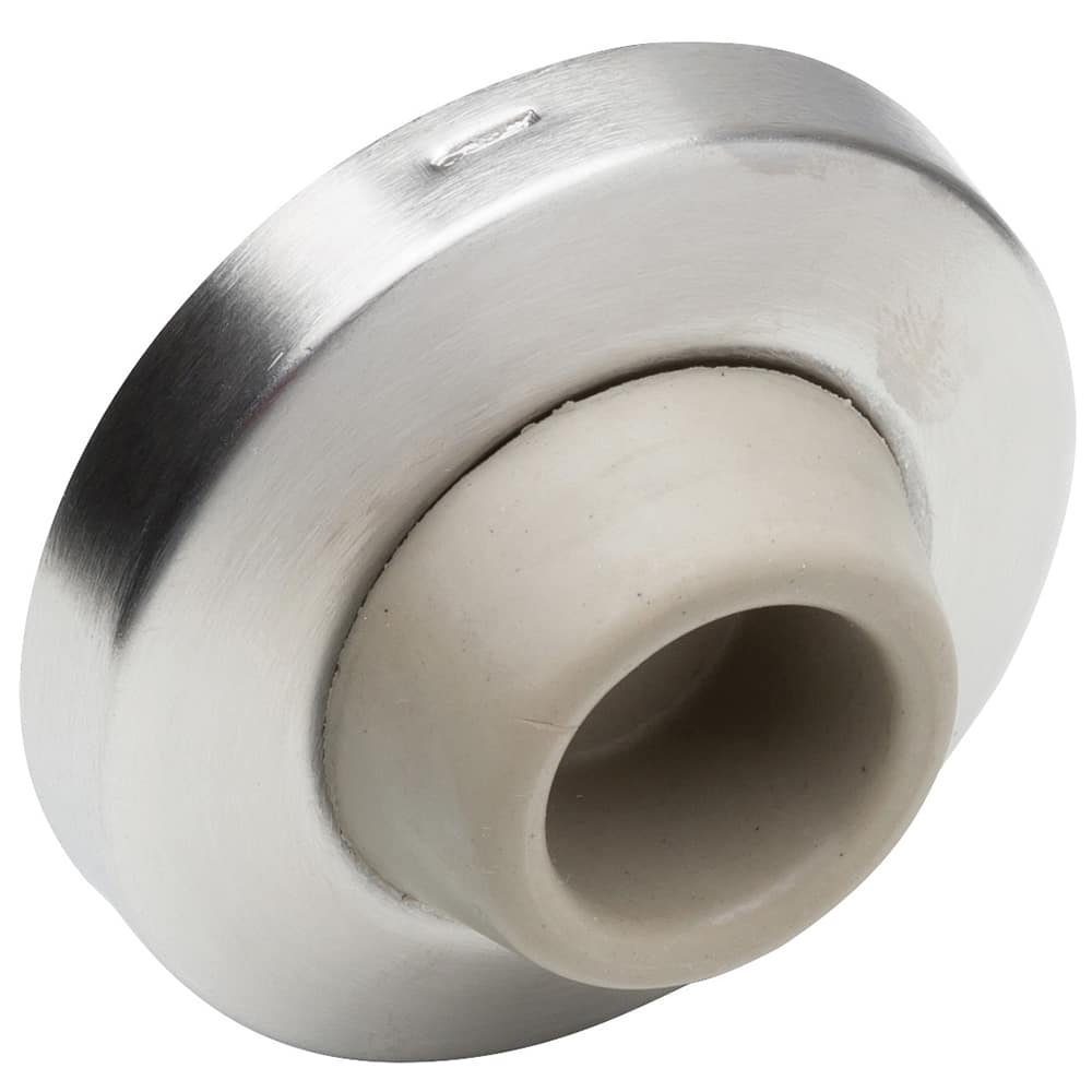 IVES - Stops; Type: Wall Bumper Stop ; Finish/Coating: Satin Chrome ; Projection: 1 (Inch); Mount Type: Wall - Exact Industrial Supply