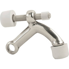 IVES - Stops; Type: Hinge Pin Door Stop ; Finish/Coating: Bright Chrome ; Projection: 4 (Inch); Mount Type: Hinge Pin - Exact Industrial Supply