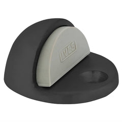 IVES - Stops; Type: Floor Stop ; Finish/Coating: Black ; Projection: 1 (Inch); Mount Type: Floor - Exact Industrial Supply