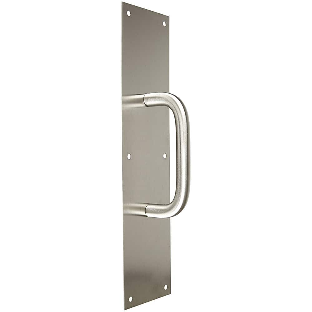 Rockwood - Door Pulls; Overall Length (Inch): 16 ; Finish/Coating: Satin Stainless Steel ; Grip Length: 4 (Inch) - Exact Industrial Supply