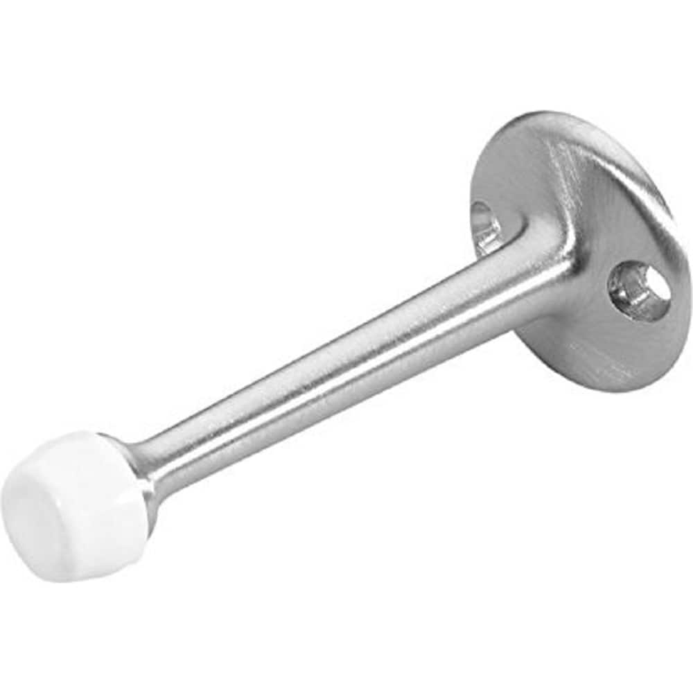 Rockwood - Stops; Type: Door Stop ; Finish/Coating: Satin Chrome ; Projection: 3-3/4 (Inch); Mount Type: Wall - Exact Industrial Supply