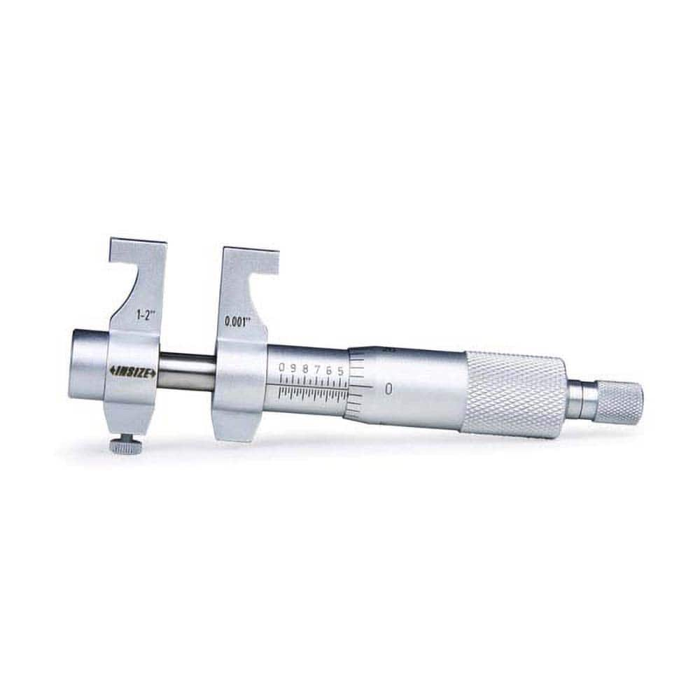 Insize USA LLC - Mechanical Inside Micrometers; Type: Inside ; Minimum Measurement (Decimal Inch): 3.0000 ; Maximum Measurement (Decimal Inch): 4.0000 ; Graduation (Decimal Inch): 0.0010 ; Graduation (mm): Feet/Inches ; Thimble Type: Ratchet Stop - Exact Industrial Supply