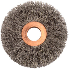 3″ Small Diameter Crimped Wire Wheel, .0118″ Steel Fill, 5/8″ Arbor Hole - All Tool & Supply