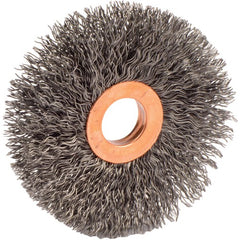 3″ Small Diameter Crimped Wire Wheel, .014″ Steel Fill, 5/8″ Arbor Hole - All Tool & Supply