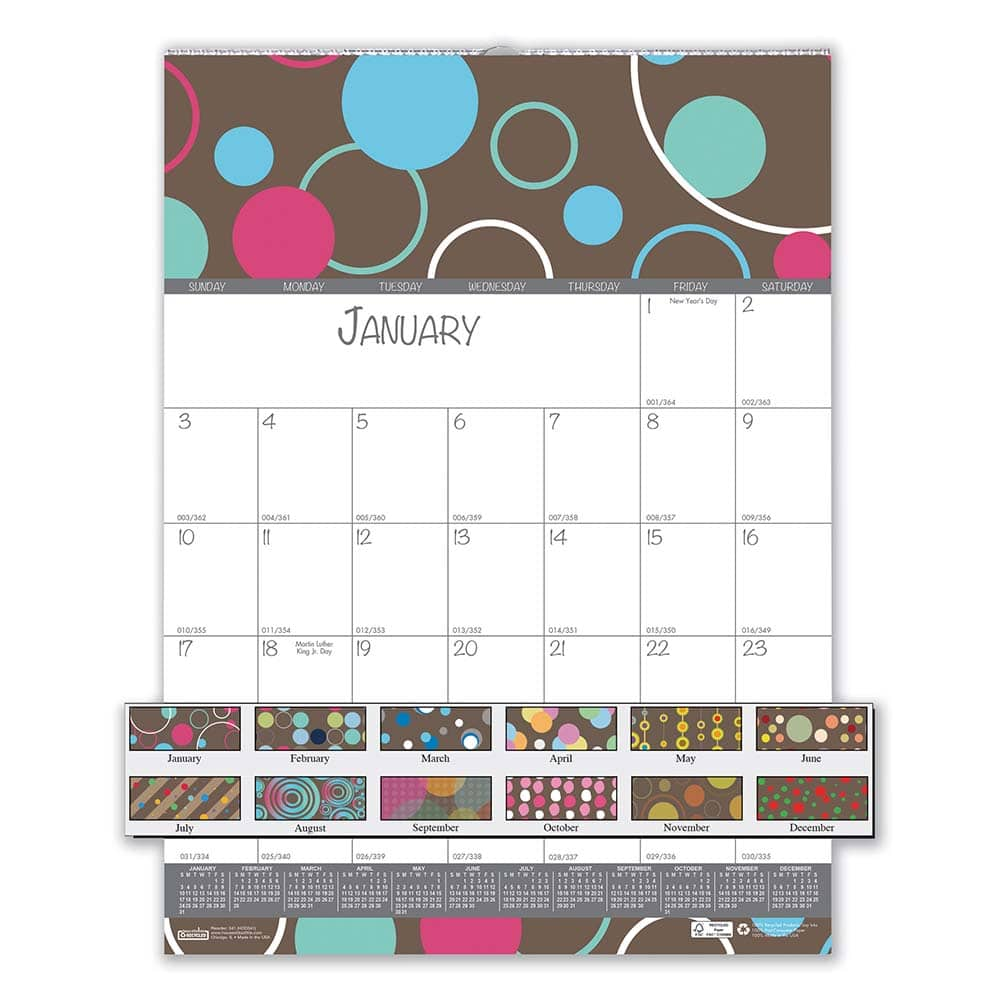 House of Doolittle - Note Pads, Writing Pads & Notebooks Writing Pads & Notebook Type: Wall Calendar Size: 12 x 16-1/2 - All Tool & Supply