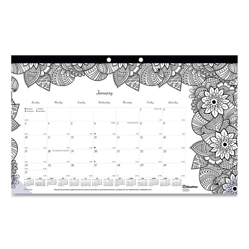 Blueline - Note Pads, Writing Pads & Notebooks Writing Pads & Notebook Type: Desk Pad Size: 17-3/4 x 10-7/8 - All Tool & Supply