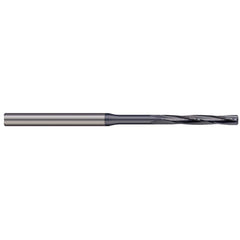 Chucking Reamer: 0.095″ Dia, 2-1/2″ OAL, 11/16″ Flute Length, Straight Shank, Solid Carbide 4 Flute