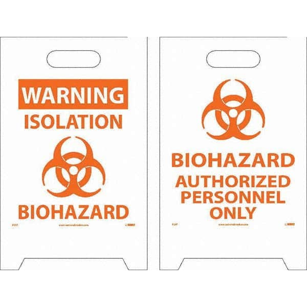 NMC - Cone & A Frame Floor Signs Shape: A-Frame Type: Hazardous Materials - All Tool & Supply