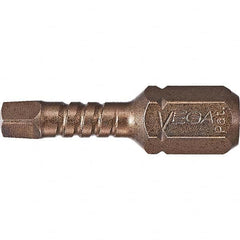 VEGA Industries - 2" Square 1" OAL S2 Steel Impact Rated Square Bit - All Tool & Supply