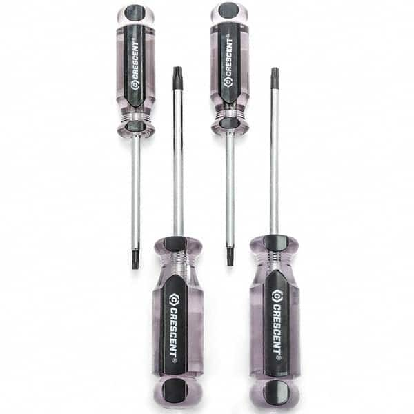 Crescent - Screwdriver Sets Screwdriver Types Included: Torx Number of Pieces: 4 - All Tool & Supply