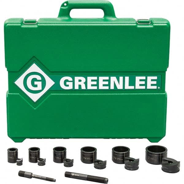 Greenlee - Punch & Driver Kits Tool Type: Knockout Set Punch Shape: Round - All Tool & Supply