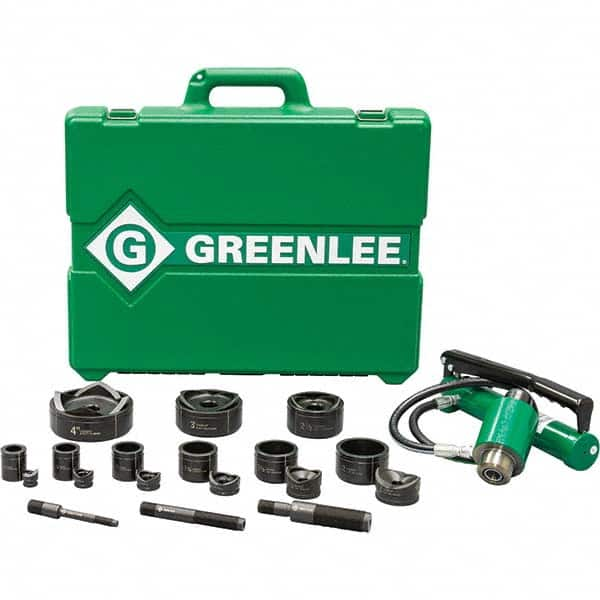 Greenlee - Punch & Driver Kits Tool Type: Knockout Set Punch Shape: Round - All Tool & Supply