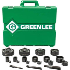 Greenlee - Punch & Driver Kits Tool Type: Knockout Set Punch Shape: Round - All Tool & Supply