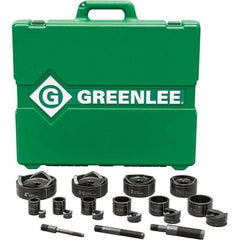 Greenlee - Punch & Driver Kits Tool Type: Knockout Set Punch Shape: Round - All Tool & Supply