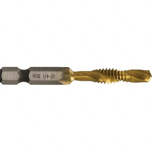 Greenlee - Combination Drill & Tap Sets Minimum Thread Size (Inch): 1/4-20 Maximum Thread Size (mm): M6x1.00 - All Tool & Supply