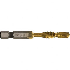 Greenlee - Combination Drill & Tap Sets Minimum Thread Size (Inch): 1/4-20 Maximum Thread Size (mm): M6x1.00 - All Tool & Supply